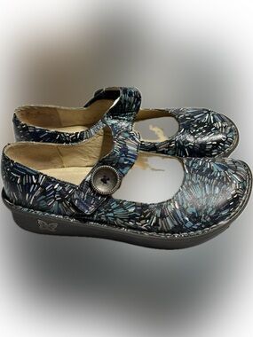 Alegria Paloma “Blue Collage” Shoes Size EU 39